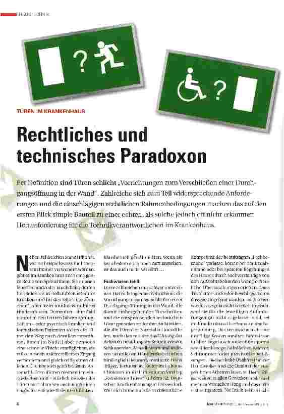 Vorschauseite 1: Rechtliches und technisches Paradoxon