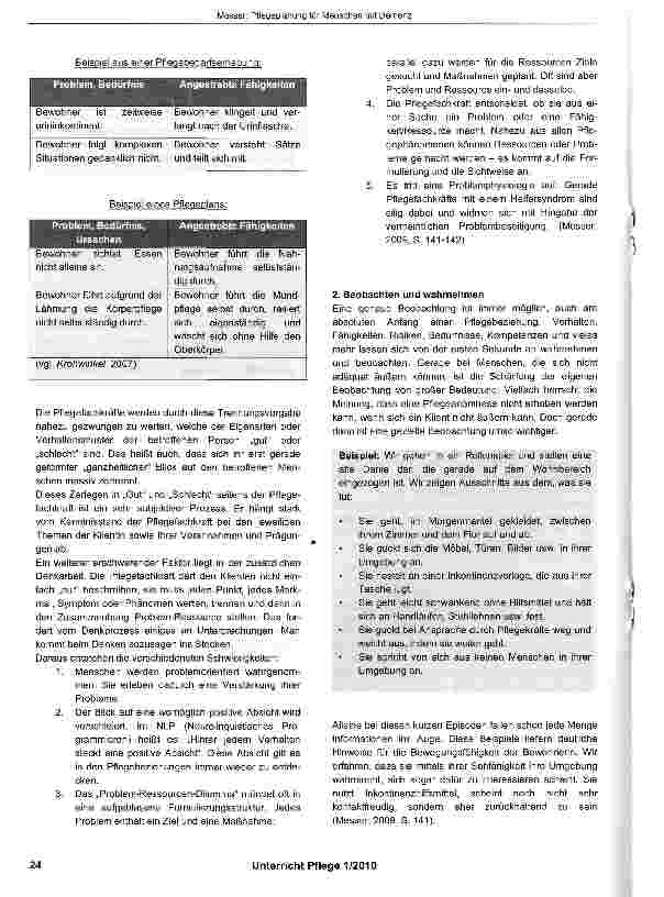 Vorschauseite 3: Pflegeplanung für Menschen mit Demenz