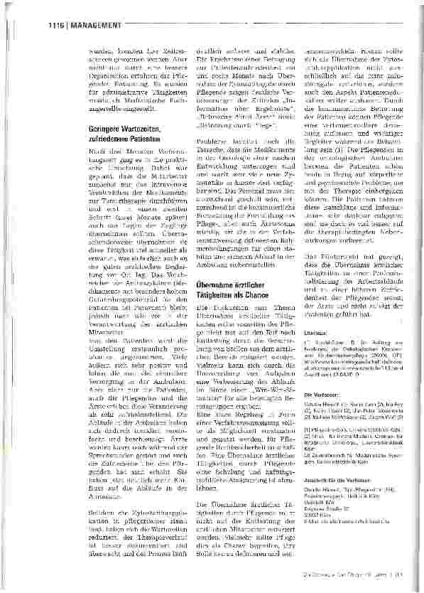 Vorschauseite 5: Zytostatikagabe durch Pflegende