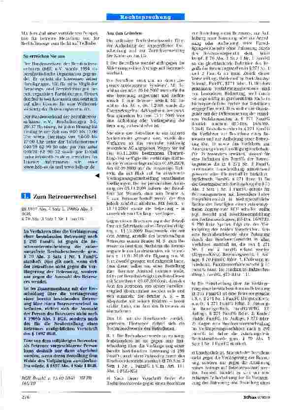 Vorschauseite 1: EH Zum Betreuerwechsel
