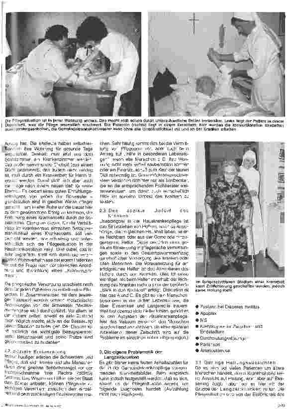 Vorschauseite 2: Die Augaben des Pflegedienstes im gemeindenahen Gesundheitswesen