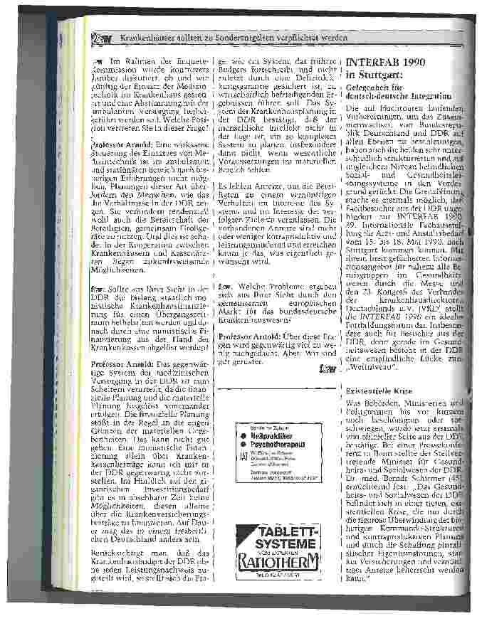 Vorschauseite 4: Krankenhäuser sollten zu Sonderentgelten verpflichtet werden Interview mit dem Vorsitzenden des Sachverständigenrates
