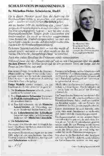 Vorschauseite 1: Schulstation im Krankenhaus