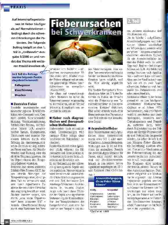 Vorschauseite 1: Fieberursachen bei Schwerkranken