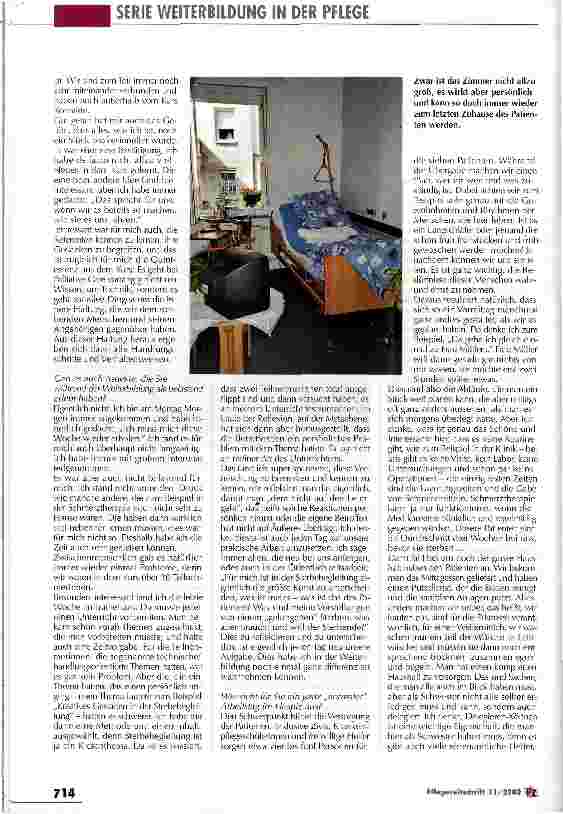 Vorschauseite 4: Lebensqualität statt Leidensverlängerung Teil 10 - Palliative Care