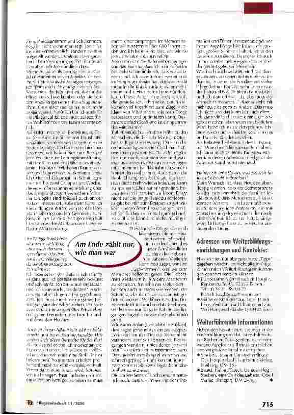 Vorschauseite 5: Lebensqualität statt Leidensverlängerung Teil 10 - Palliative Care
