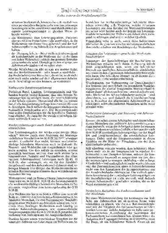 Vorschauseite 5: Reform der Eingliederungshilfe -Warum muss auch das Werkstättenrecht weiterentwickelt werden?