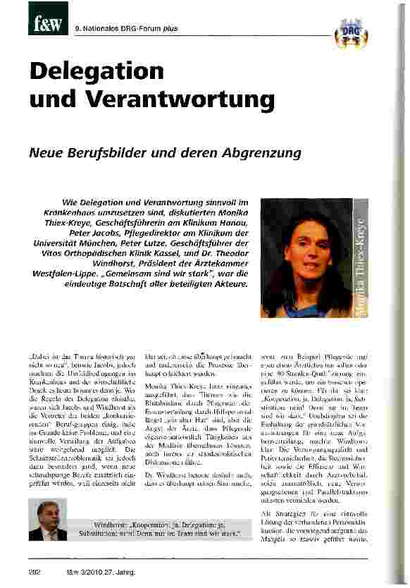 Vorschauseite 1: Delegation und Verantwortung