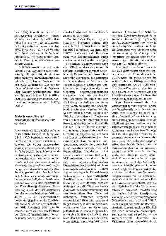 Vorschauseite 6: Ausschreibungspflichten in der GKV: Konsequenzen für ärztliche Dienstleistungen