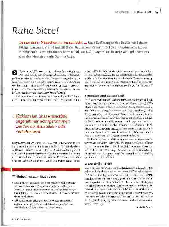 Vorschauseite 2: Ruhe bitte!