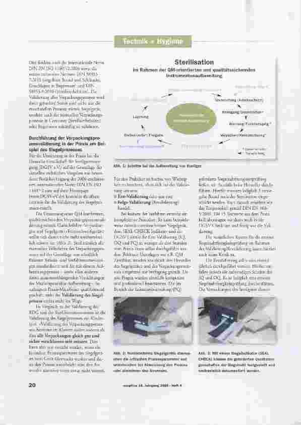 Vorschauseite 2: Hygienemanagement in der Arztund Zahnarztpraxis. Fokus: Sterilbarrieresysteme