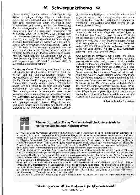 Vorschauseite 5: Warum arbeiten osteuropäische Pendelmigrantinnen in der häuslichen Pflege in Deutschland?