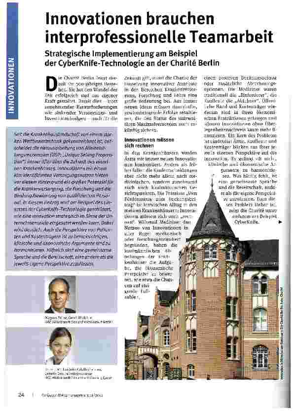 Vorschauseite 1: Innovationen brauchen interprofessionelle Teamarbeit