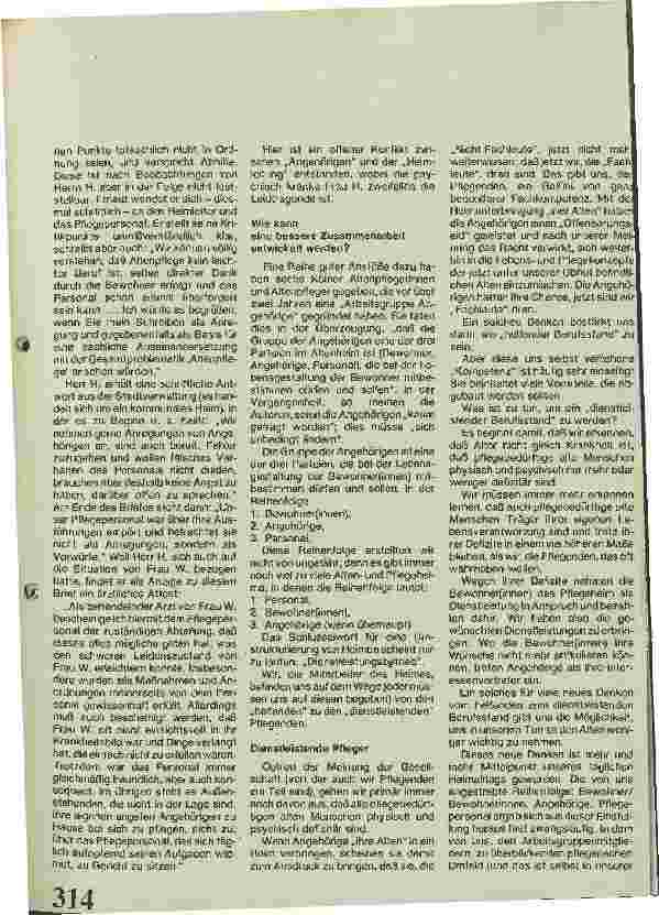 Vorschauseite 2: Das Altenheim und die Angehörigen der Bewohner