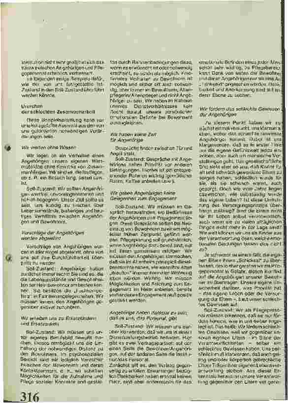 Vorschauseite 3: Das Altenheim und die Angehörigen der Bewohner