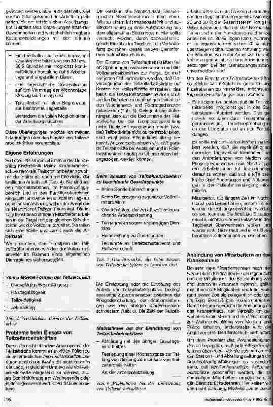 Vorschauseite 2: Kinderkrankenschwester und Familie - Möglichkeiten und Grenzen der Teilzeitbeschäftigung