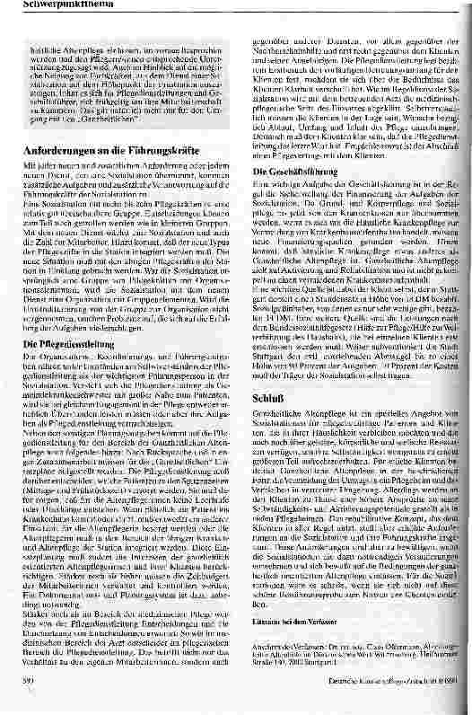 Vorschauseite 4: Ganzheitliche Altenpflege durch die Sozialstation