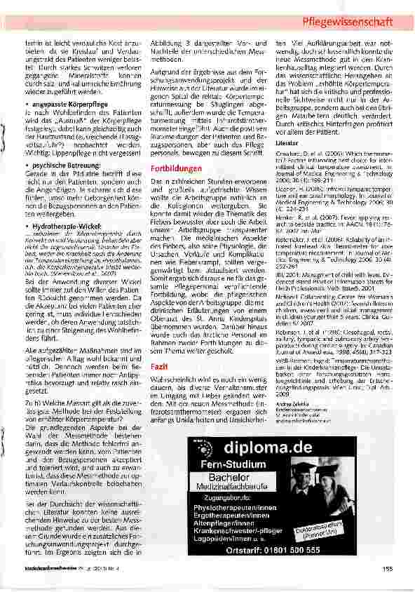 Vorschauseite 3: Evidenzbasierter Pflegestandard zum Thema „Erhöhte Körpertemperatur