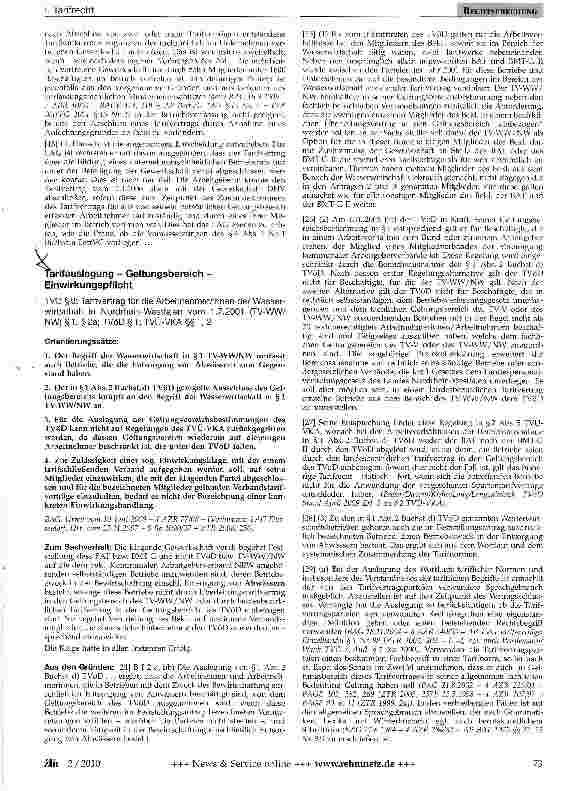 Vorschauseite 3: Betriebsverfassung - Tarifvertrag - Mehrheit von Gewerkschaften - Wahlanfechtung
