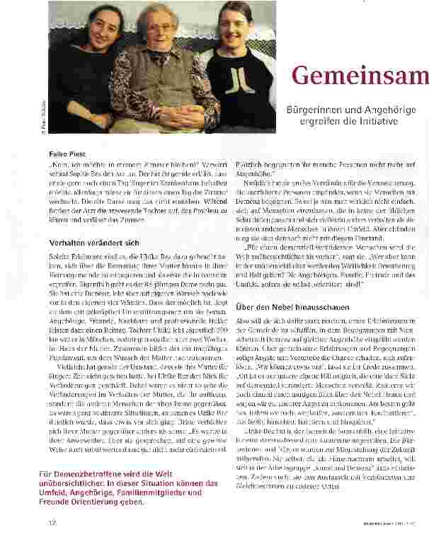 Vorschauseite 1: Gemeinsam den Stein ins Rollen bringen