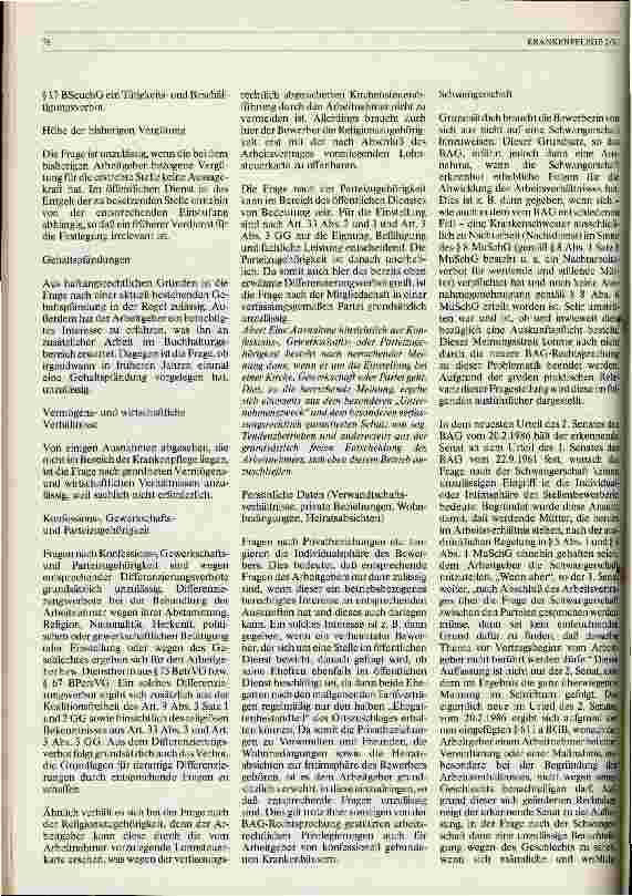 Vorschauseite 3: Das Fragerecht des Arbeitgebers
