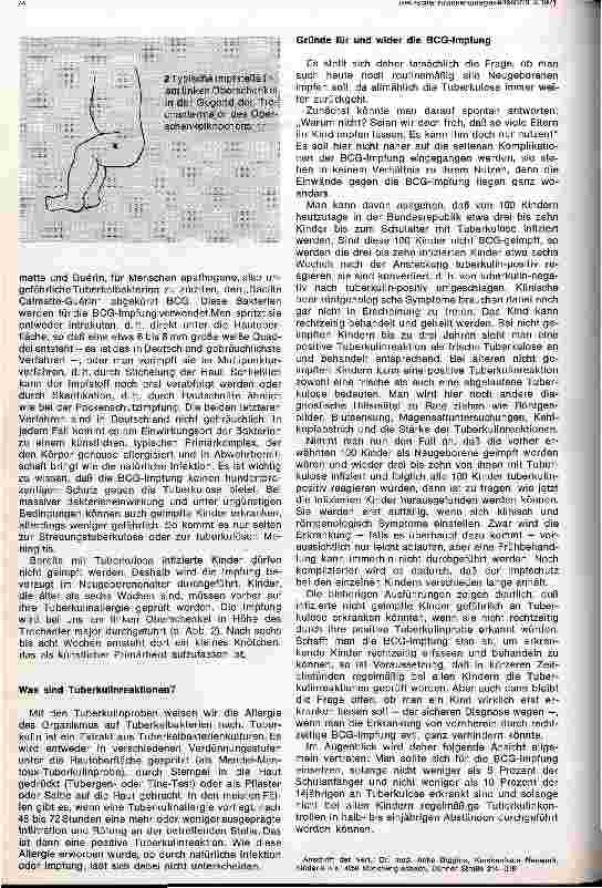 Vorschauseite 2: BGB-Impfung - auch heute noch?