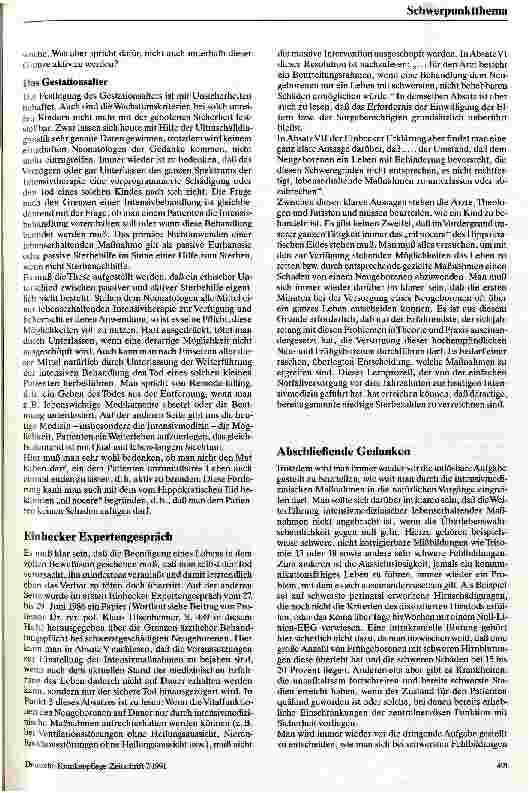 Vorschauseite 3: Ethik in der Neonatologie - Frühgeborenenbetreuung - eine ethische Herausforderung an den Neonatologen
