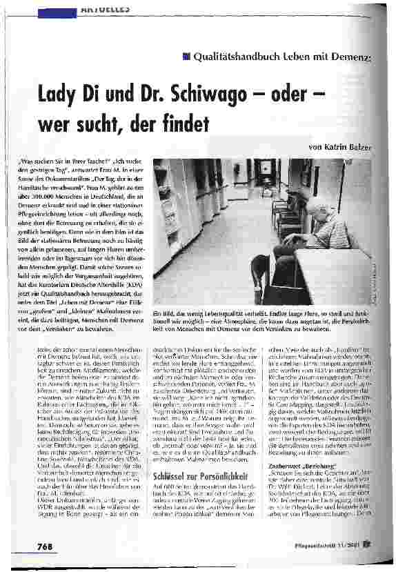 Vorschauseite 1: Lady Di und Dr. Schiwago - oder - wer sucht, der findet