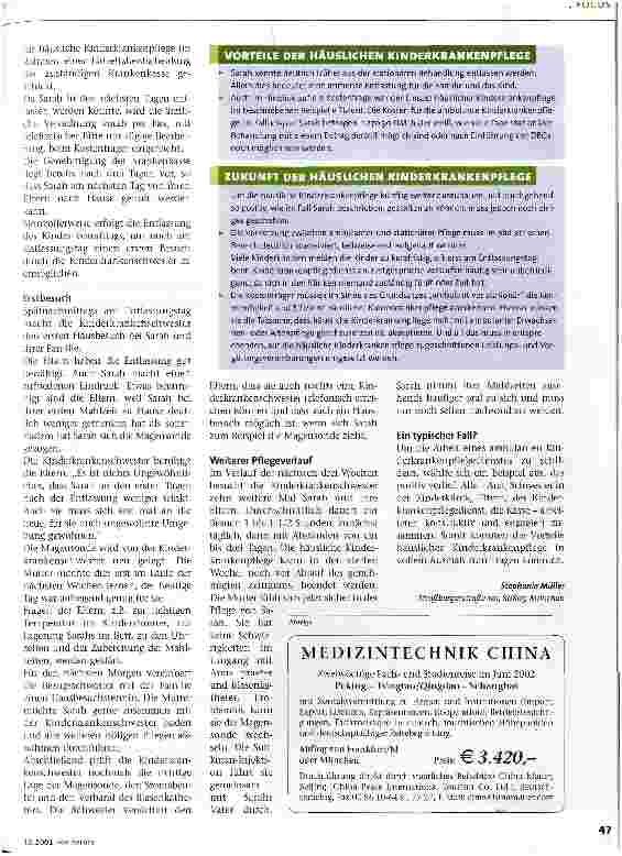 Vorschauseite 2: Jetzt kann Sarah zu Hause leben