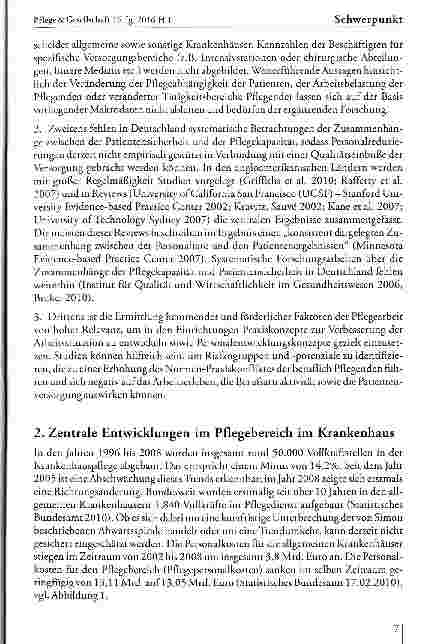 Vorschauseite 3: Zur: Situation des Pflegepersonals in deutschen Krankenhäusern - Ergebnisse des Pflege-Thermometers 2009