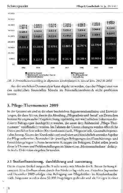 Vorschauseite 4: Zur: Situation des Pflegepersonals in deutschen Krankenhäusern - Ergebnisse des Pflege-Thermometers 2009
