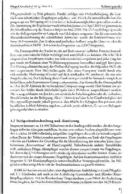Vorschauseite 5: Zur: Situation des Pflegepersonals in deutschen Krankenhäusern - Ergebnisse des Pflege-Thermometers 2009