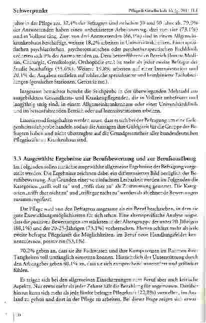 Vorschauseite 6: Zur: Situation des Pflegepersonals in deutschen Krankenhäusern - Ergebnisse des Pflege-Thermometers 2009