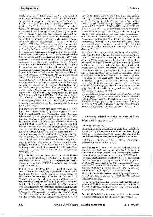 Vorschauseite 3: Funktionszulage im Schreibdienst - Nachwirkung
