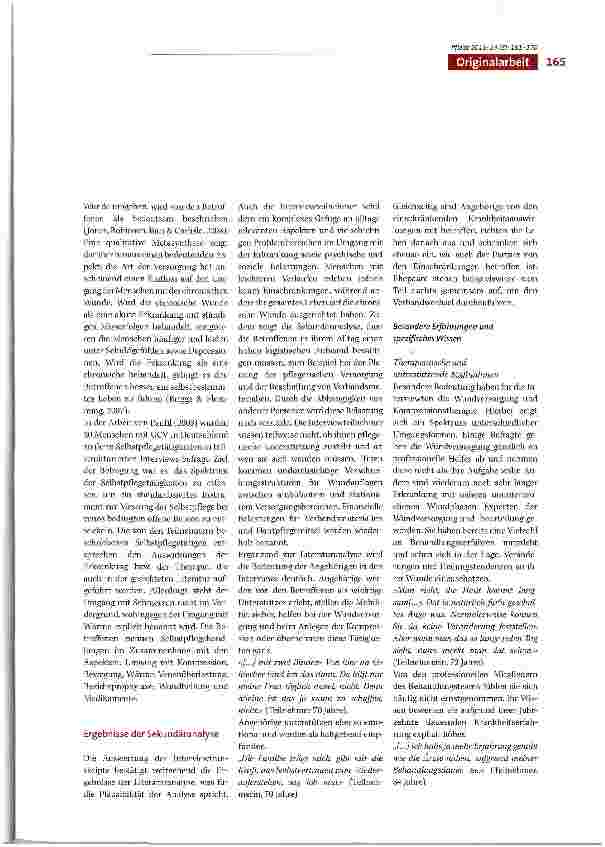 Vorschauseite 5: Informationsbedarf von Menschen mit Ulcus cruris venosum. Expertenwissen Betroffener als Grundlage für patientenzentrierte Informationen