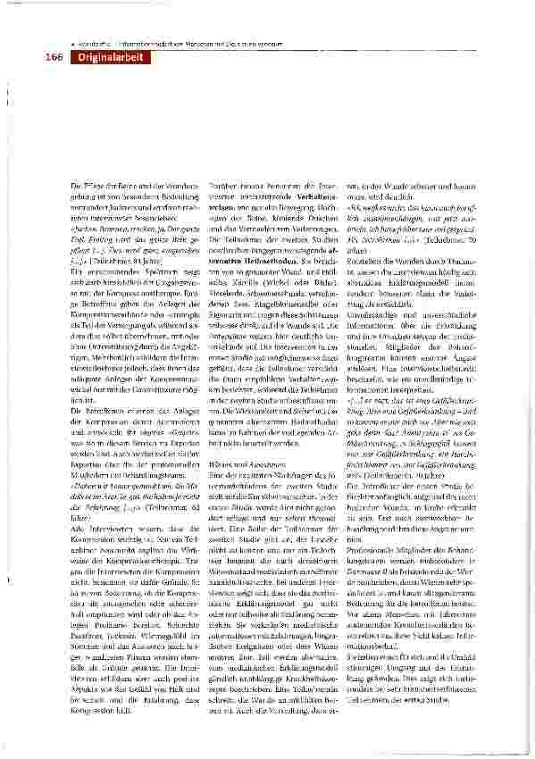 Vorschauseite 6: Informationsbedarf von Menschen mit Ulcus cruris venosum. Expertenwissen Betroffener als Grundlage für patientenzentrierte Informationen