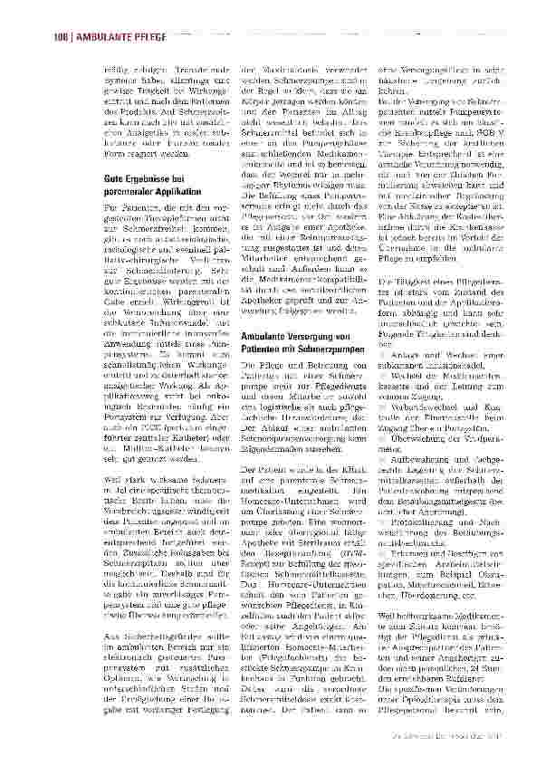 Vorschauseite 2: Parenterale Schmerztherapie führt zu höherer Lebensqualität