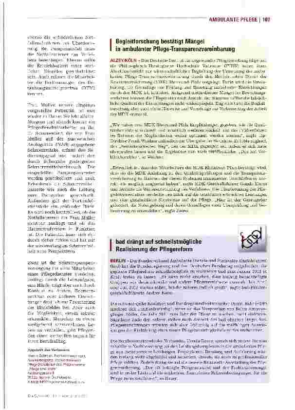 Vorschauseite 3: Parenterale Schmerztherapie führt zu höherer Lebensqualität