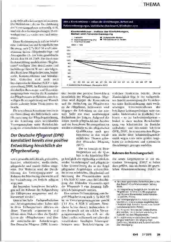 Vorschauseite 3: Pflegeberatung - eine Möglichkeit zur Optimierung der häuslichen Pflege?