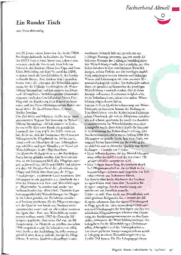 Vorschauseite 1: Ein Runder Tisch