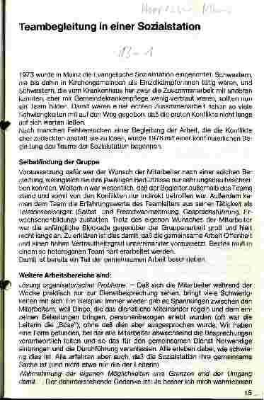 Vorschauseite 1: Teambegleitung in einer Sozialstation