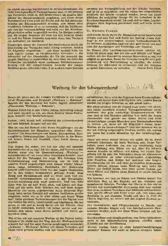 Vorschauseite 1: Werbung für den Schwesternberuf