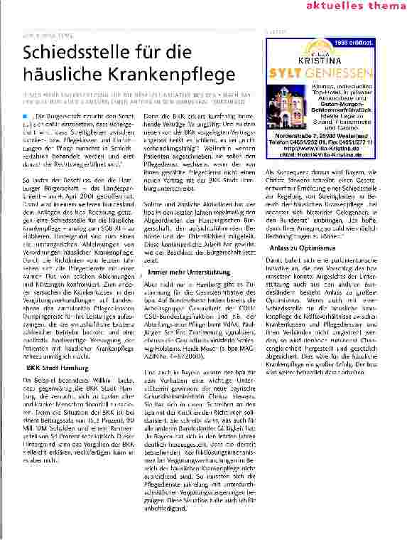 Vorschauseite 1: Schiedsstelle für die häusliche Krankenpflege