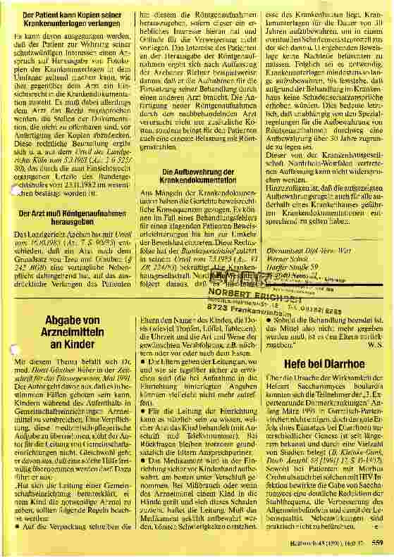 Vorschauseite 2: Die Krankendokumentation im Spiegel der Rechtssprechung