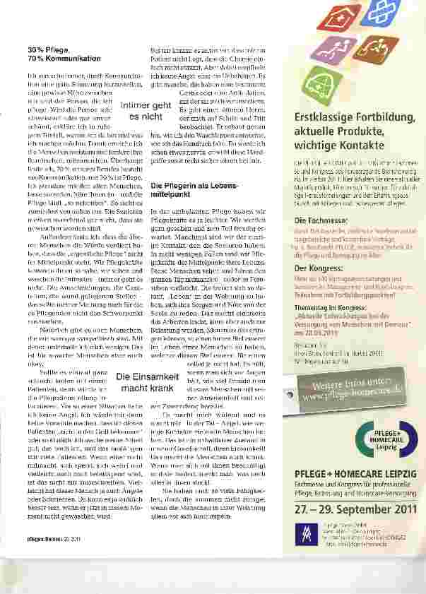 Vorschauseite 2: Pflege ist Einstellungssache