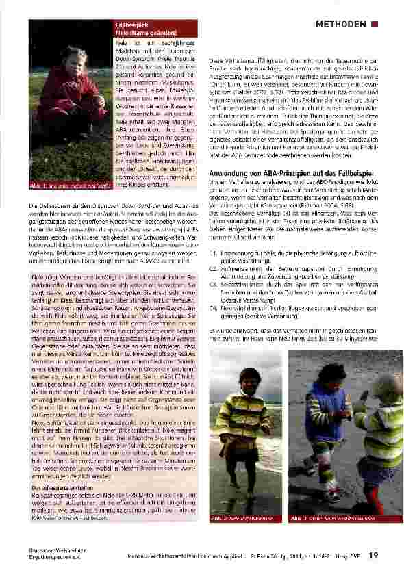 Vorschauseite 2: Verhaltensintervention durch Applied Behavior Analysis (ABA)