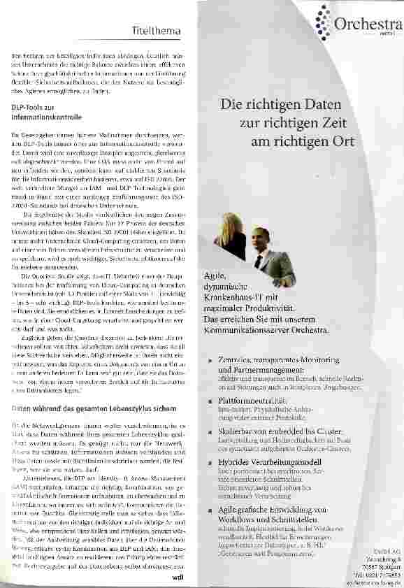 Vorschauseite 2: Compliance-orientierte Architektur als Methode gegen Datenverlust