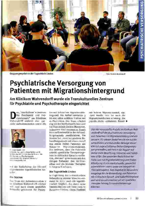 Vorschauseite 1: Psychiatrische Versorgung von Patienten mit Migrationshintergrund