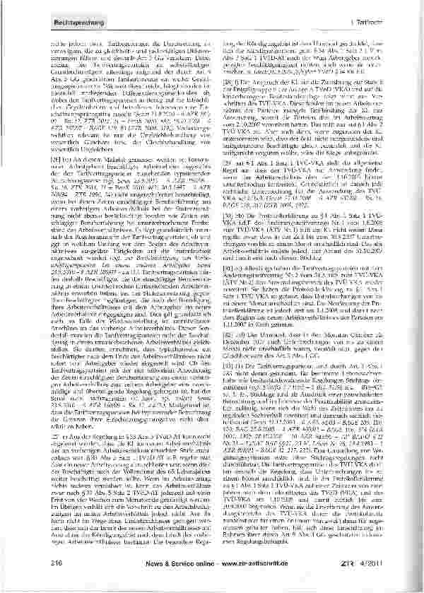 Vorschauseite 3: Stufenzuordnung bei Einstellung - Wiedereinstellung beim selben ArbeitgeberGG Art. 3 Abs. 1, 9 Abs. 1; TzBfG §§4, 17; TVöD §16, §33 Abs.1 Buchst, a, Abs. 5, §34; TVÜ-VKA §§1,11