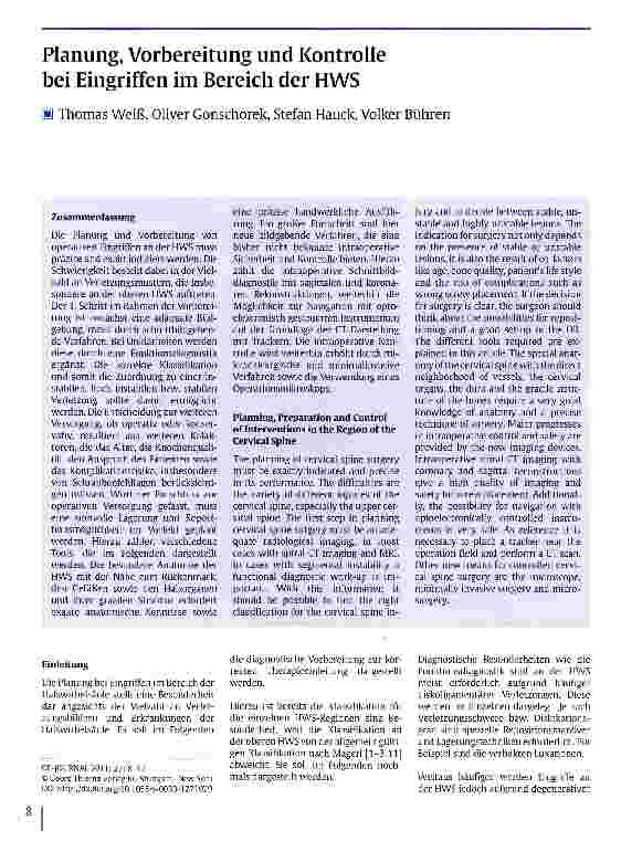Vorschauseite 1: Planung, Vorbereitung und Kontrolle bei Eingriffen im Bereich der HWS